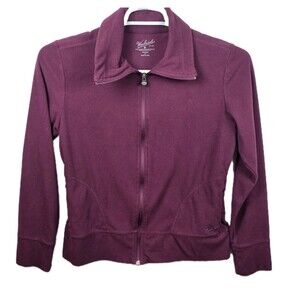 Woolrich Women's Medium Blackberry‎ Full Zip Fleece Jacket